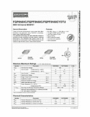 DataSheet FQPF8N80C pdf